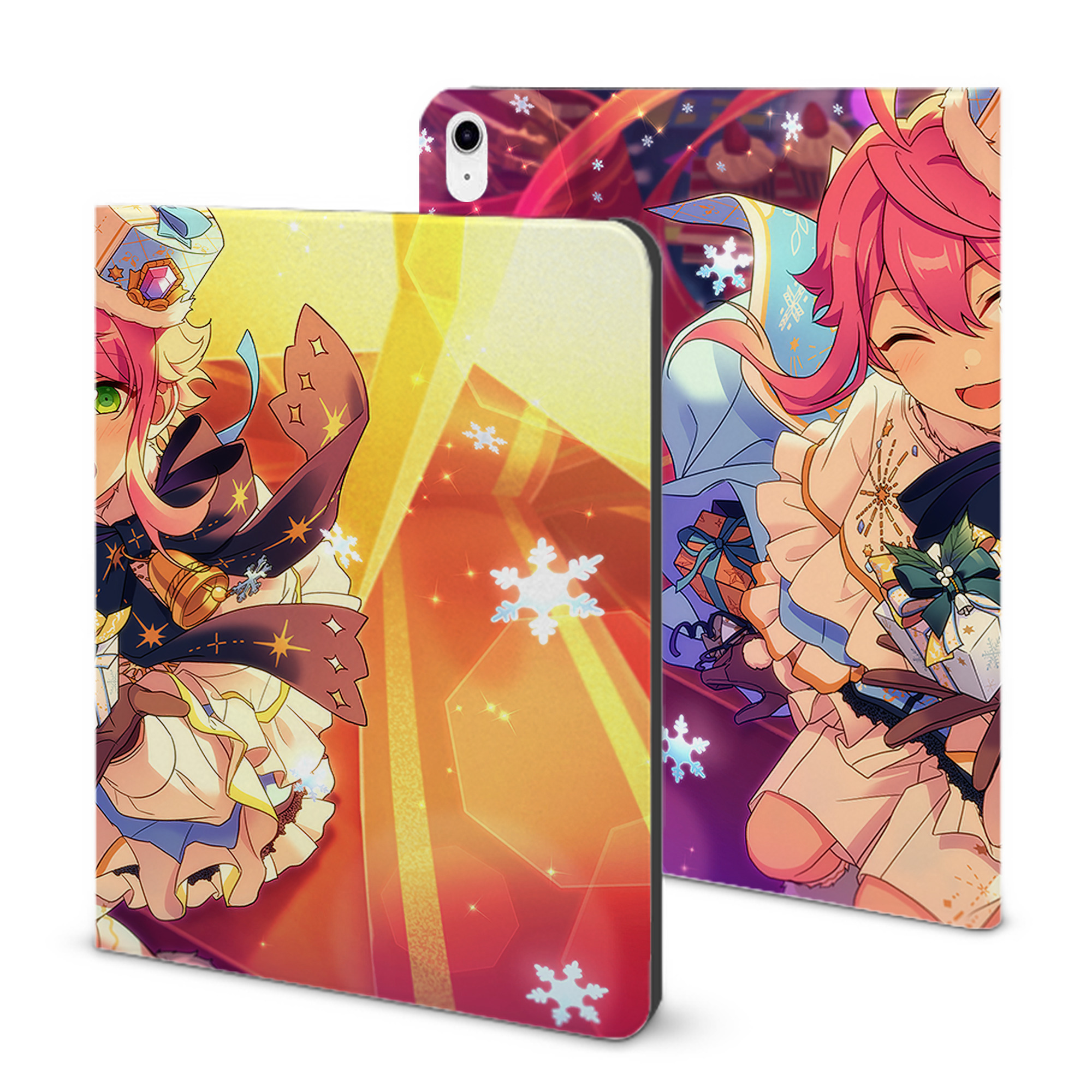 （画像用） あんさんぶるスターズ! Ensemble Stars IPad ケース ブック型 PUレザー TPU 耐衝撃 軽量 薄型 ペン収納なし 全面保護 IPad 各モデル対応